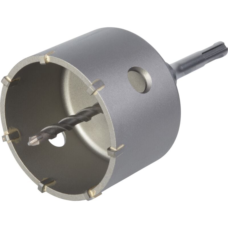 Wolfcraft - Trépan ct avec axe pilote SDS-Plus - Diamètre 83 mm - Profondeur de coupe 46 mm, Foret Centreur - réf. 5461000