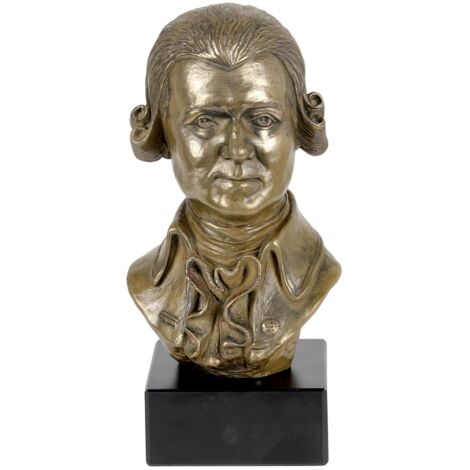 Wolfgang Amadeus Mozart - Busto de mármol, estatuilla de un personaje famoso, decoración para oficinas, escuelas y hoteles de Art-Dog