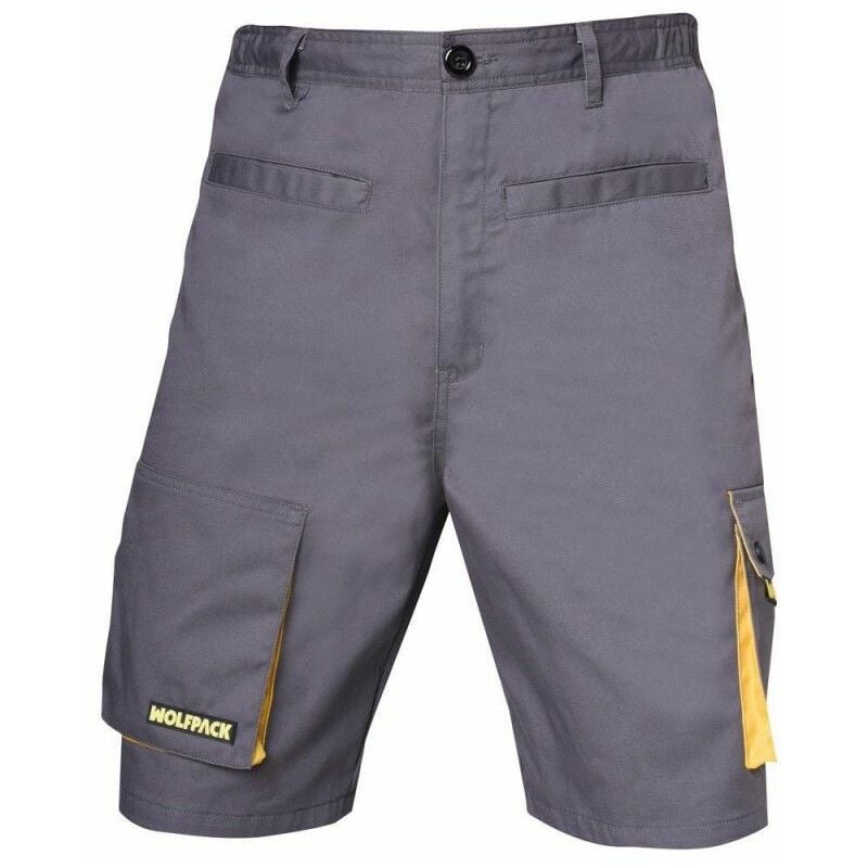 Pantalone corto grigio/giallo da lavoro taglia 38/40 S