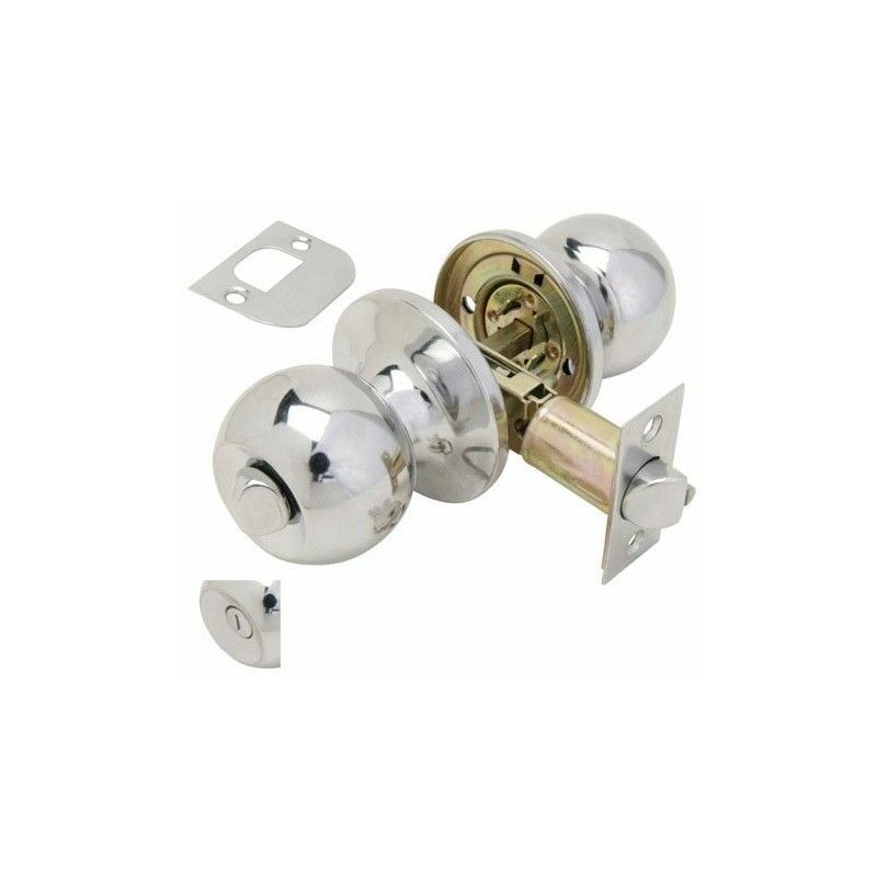 Bouton de porte Wolfpack avec condensation chromée pour salles de bains