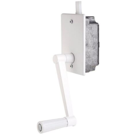 Wolfpack 5250255-Argano per tapparella di Sollevamento, a Incasso, Colore: Bianco