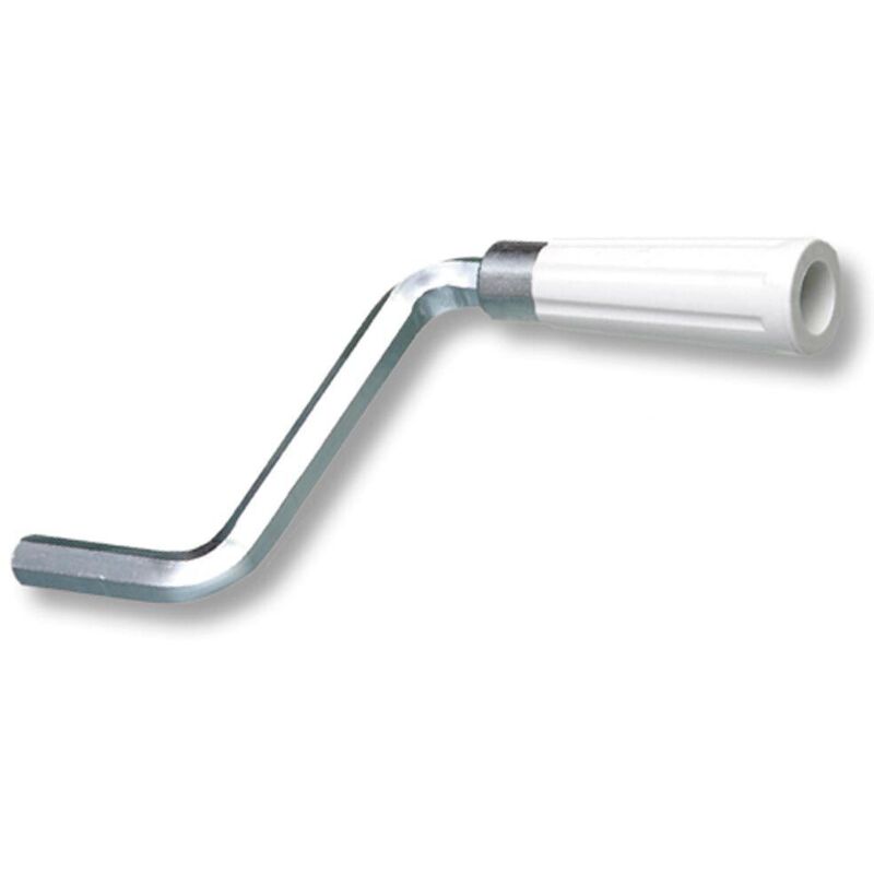 Manivelle pour tour aveugle court blanc