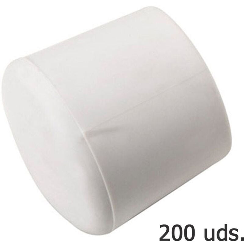 Wolfpack - Capuchon extérieur rond en plastique blanc 16 mm. Sac 200 Unités