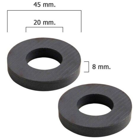 Wolfpack 5411110 - Anello magnete in ferrite 45x20x8mm (blister 2 pezzi)