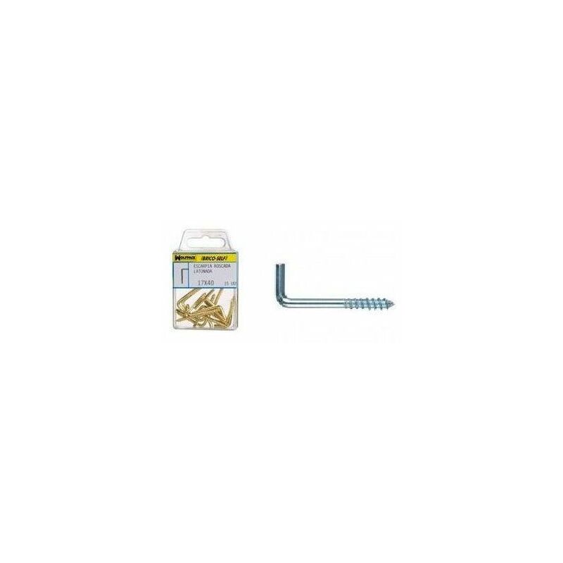 Ganci in filo zincato 19x60 mm. Brico Self 10 unità