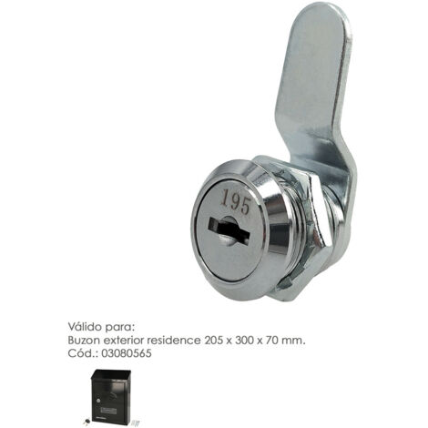 Serratura Per Cassetta Delle Lettere, 16 Mm, Con 5 Diverse Piastre Di Serratura E 2 Chiavi, Serratura Per Mobili, Serratura A Leva Per Cassette Delle Lettere, Porte Dell'armadio - Foto 2