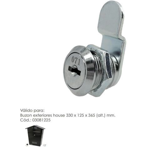 WOLFPACK LINEA PROFESIONAL 03081239 SATURNIA Cerradura Recambio para Buzon House, Multicolor