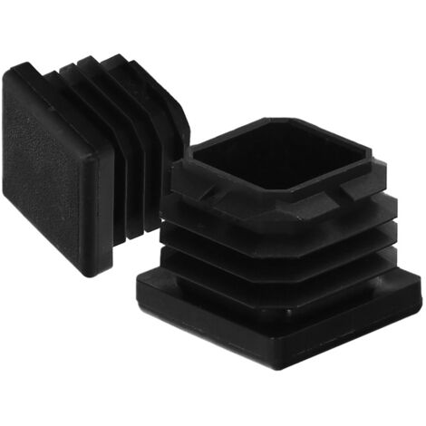 WOLFPACK LINEA PROFESIONAL 05330526 Quadrato interno in plastica 30x30 mm. Colore nero. Sacchetto da 200 pezzi. Contera Tavolo, Sedia, Mobili, Scaffali, Scaffalature.