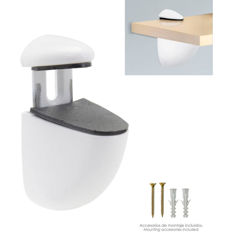 WOLFPACK LINEA PROFESSIONAL - Pelican Adjustable Shelf Stand 1 / 20 mm. Bianco (1 pezzo)