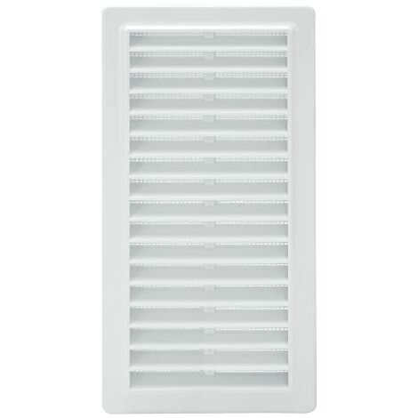 WOLFPACK LINEA PROFESIONAL 2531000 Rejilla Plastico Empotrar con Malla Posterior 25x12 cm