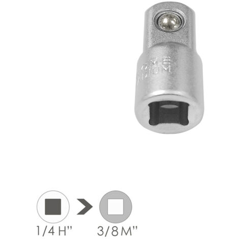 WOLFPACK LINEA PROFESIONAL adaptador aumentador 1/4 hembra 3/8 macho