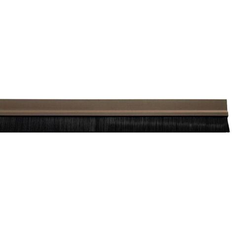 WOLFPACK LINEA PROFESIONAL burlete puerta pvc marron con cepillo 1metro
