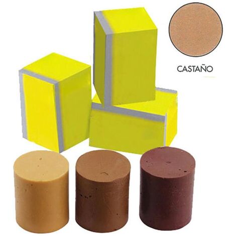 WOLFPACK LINEA PROFESIONAL cera repara madera  70 gr. castaño