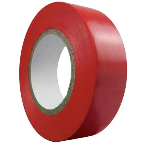 WOLFPACK LINEA PROFESIONAL cinta aislante 20 m. x 19 mm. roja uso doméstico