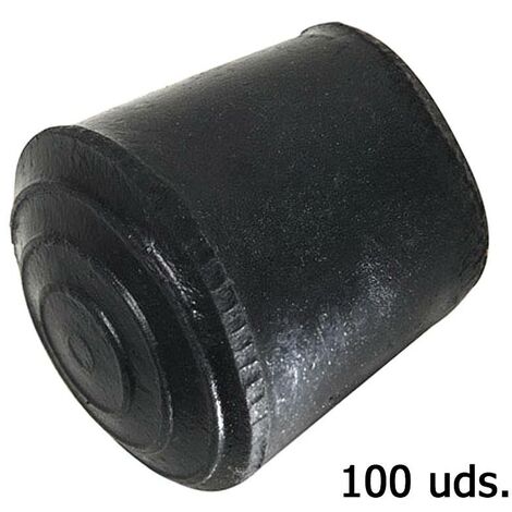 WOLFPACK LINEA PROFESIONAL contera goma conica 22 mm.   bolsa 100 unidades