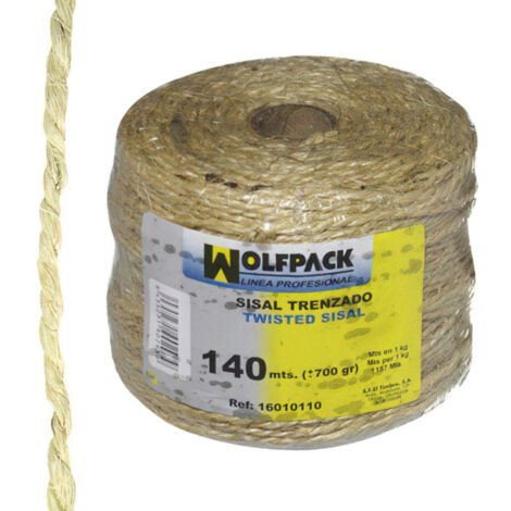 WOLFPACK LINEA PROFESIONAL cuerda sisal nº3 4-2 cabos (bobina 700 gr./140 m.)