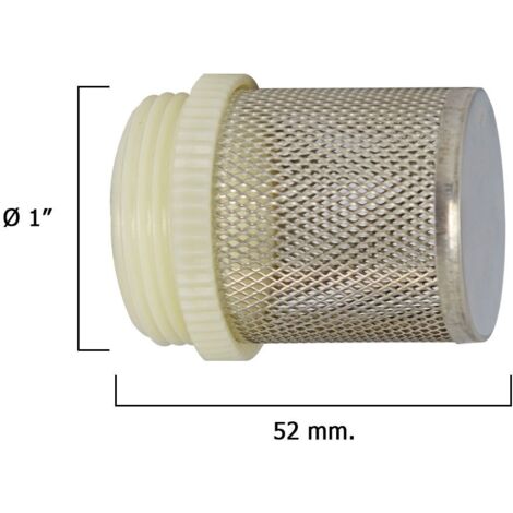 WOLFPACK LINEA PROFESIONAL - Edelstahlfilter für Rückschlagventil 1".