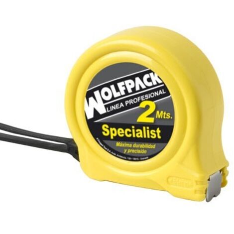 WOLFPACK LINEA PROFESIONAL - Flexometer Spezialliste mit Bremse 2 Meter / 13 mm.
