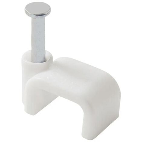 WOLFPACK LINEA PROFESIONAL grapilla plana cabeza redondeada 8 mm. blanca. 10 unidades