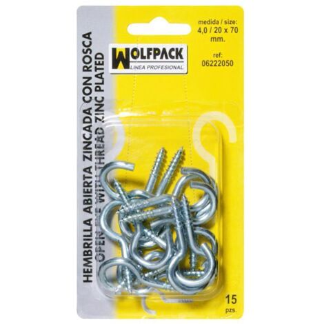 WOLFPACK LINEA PROFESIONAL hembrilla abierta 2,7 / 17 x 40 mm.(40 piezas)