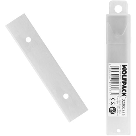 WOLFPACK LINEA PROFESIONAL hoja rectangular rascavidrios ( 10 piezas)