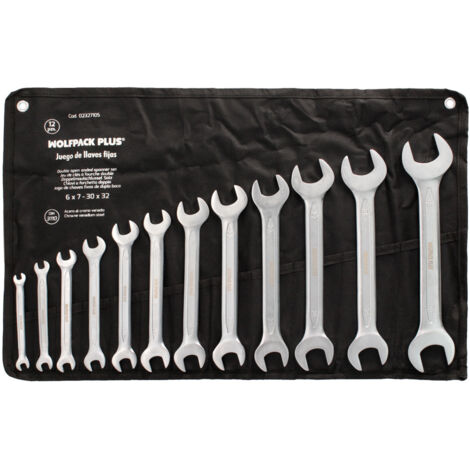 WOLFPACK LINEA PROFESIONAL juego llaves fijas wolfpack plus 12 piezas