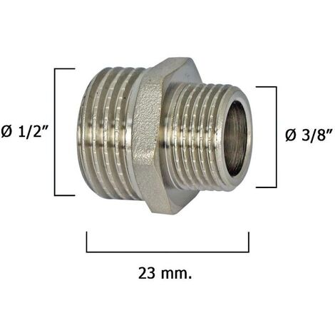 WOLFPACK LINEA PROFESIONAL machones reductores cromo 3/8 a 1/2