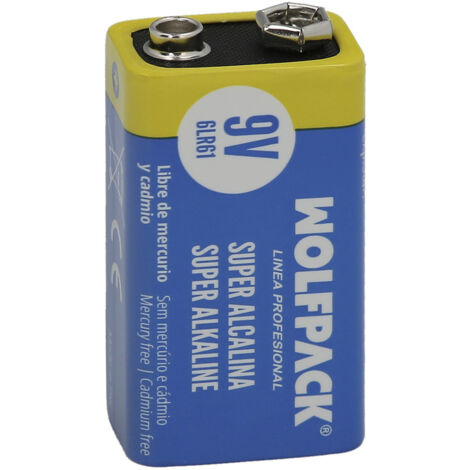 WOLFPACK LINEA PROFESIONAL pila alcalina 6lr61 (blister 1 pieza)