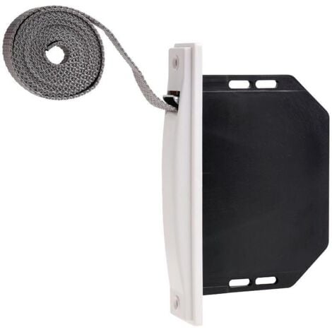 WOLFPACK LINEA PROFESIONAL - Recogedor Persiana Mini Blanco Cinta 18 mm. Empotrar Sin Pivotes