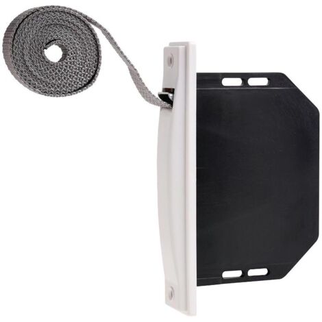 WOLFPACK LINEA PROFESIONAL - Recogedor Persiana Mini Blanco Cinta 18 mm. Empotrar Sin Pivotes