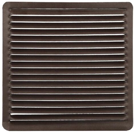 WOLFPACK LINEA PROFESIONAL rejilla ventilación empotrar  17x17 cm. aluminio marron
