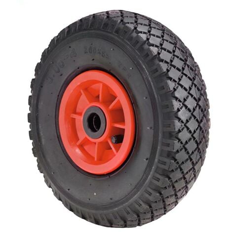 WOLFPACK LINEA PROFESIONAL - Rueda Carretilla Sacos Neumática llanta plástico 20 mm.