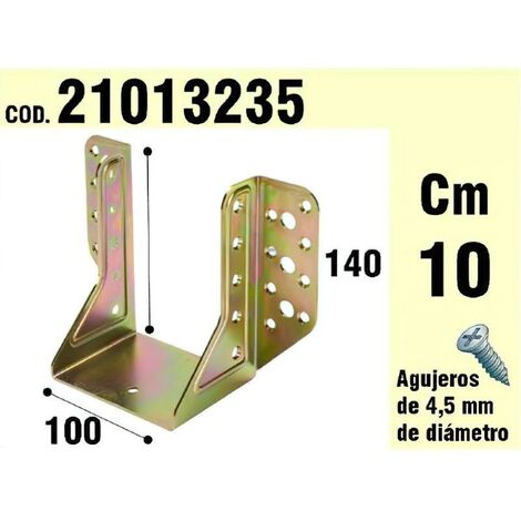 WOLFPACK LINEA PROFESIONAL soporte para madera alas exteriores bicromatado 100 mm.