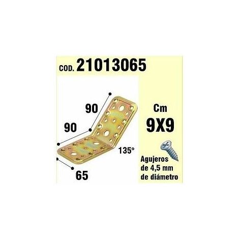 WOLFPACK LINEA PROFESIONAL soporte para madera ángulo  65x90x90 mm./135°