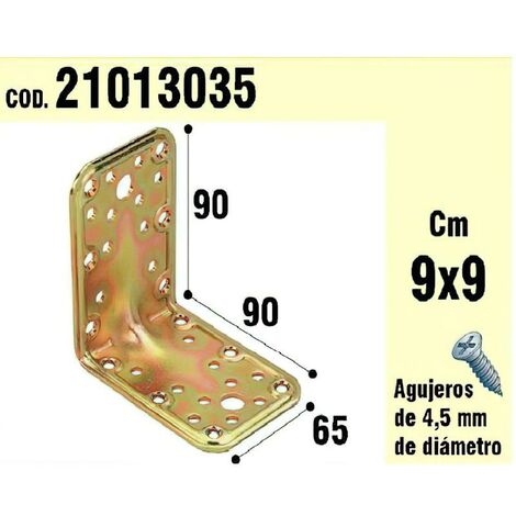 WOLFPACK LINEA PROFESIONAL soporte para madera ángulo  65x90x90 mm.