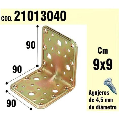 WOLFPACK LINEA PROFESIONAL soporte para madera ángulo  90x90x90 mm.