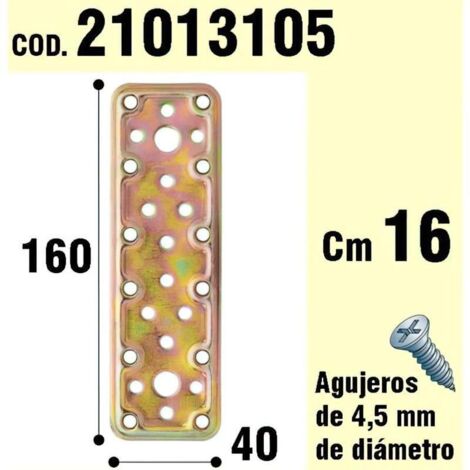 WOLFPACK LINEA PROFESIONAL soporte parra madera placa bicromatada 40x160 mm.