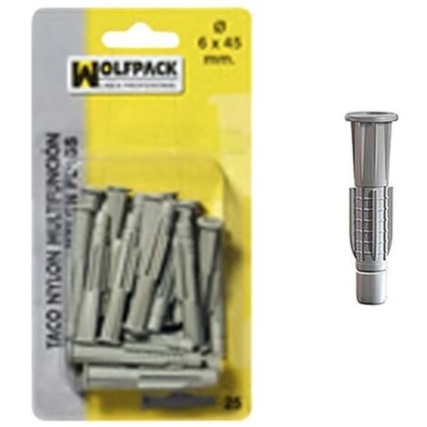 WOLFPACK LINEA PROFESIONAL taco multiaccion mu 10x60 mm. (10 piezas)