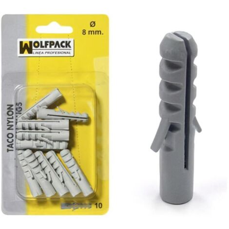 WOLFPACK LINEA PROFESIONAL taco nylon          5 mm.  (50 piezas)