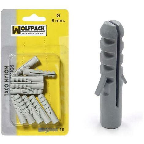 WOLFPACK LINEA PROFESIONAL taco nylon          7 mm.  (20 piezas)