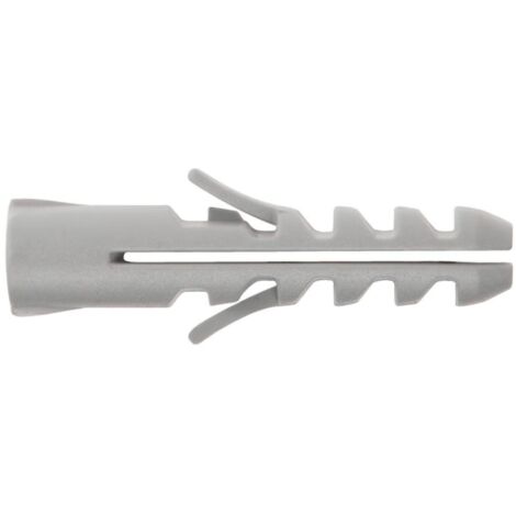 WOLFPACK LINEA PROFESIONAL taco nylon tradicional gris   4 mm. (caja de 200 piezas)