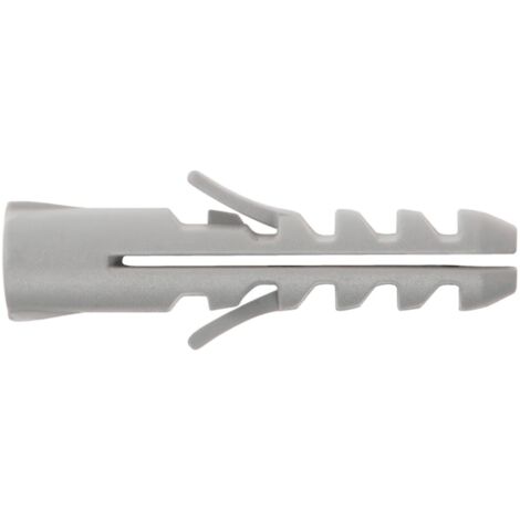 WOLFPACK LINEA PROFESIONAL taco nylon tradicional  gris   6 mm.  (caja de 100 piezas)