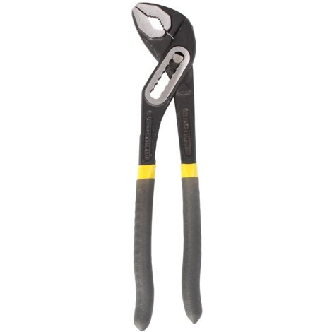 WOLFPACK LINEA PROFESIONAL Tenazas Apertura Múltiple Negra 250 mm. Mangos Plastificados DIN 8976. Pico De Loro, Alicates Extensibles, Tenazas Fontanero