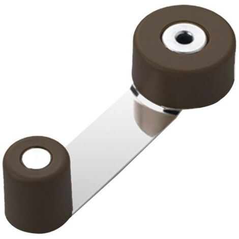 WOLFPACK LINEA PROFESIONAL tope puerta con retenedor metalico / goma marron
