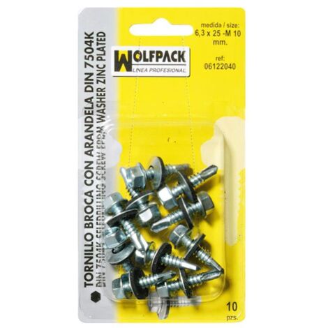 WOLFPACK LINEA PROFESIONAL tornillo broca 5,5x25-8 mm. (10 piezas)