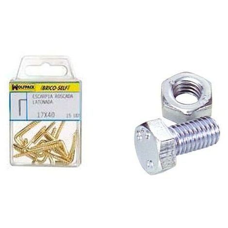 WOLFPACK LINEA PROFESIONAL tornillo cabeza hexagonal zincado m8 x 30 mm.  4 unidades