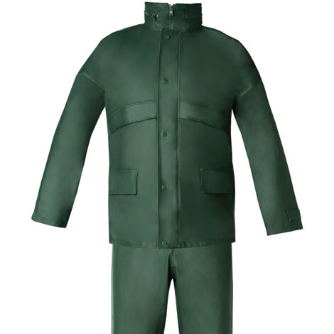 Wolfpack Linea Profesional Tuta Impermeabile Verde 8-XL