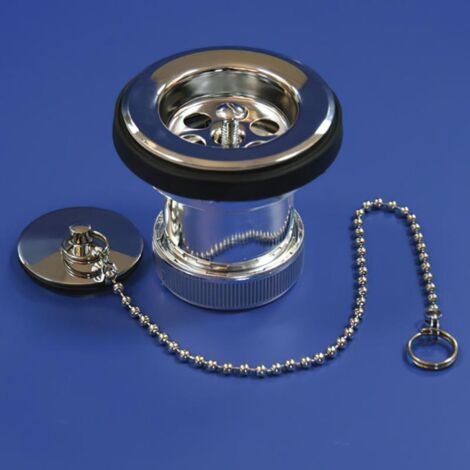 WOLFPACK LINEA PROFESIONAL valvula lavabo/bide metalizada t-61me 1 1/4