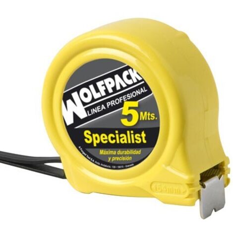 WOLFPACK LINEA PROFESSIONAL - Flexometer Speciallist With Brake 5 Metres / 19 mm.