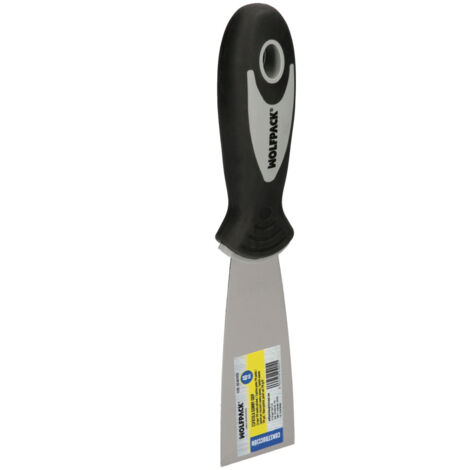 WOLFPACK LINEA PROFESSIONAL Manico di spatola Gummy Lama di presa 40 mm. Spatola per gesso, spatola per pittori, spatola per stucco, spatola per cartongesso, ecc.